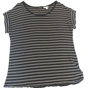 Black and White Striped Shirt